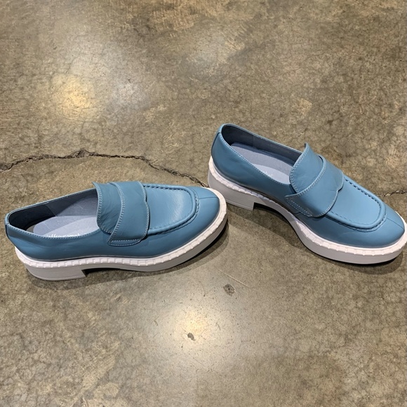 Jeffrey Campbell Blue Loafers - Picture 2 of 7